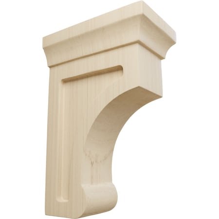 Ekena Millwork 2 1/2"W x 4"D x 6"H Small Gomez Wood Bracket, Rubberwood BKTW02X04X06GORW